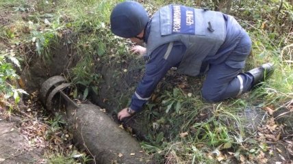 В Чернигове обнаружили фугасную авиационную бомбу весом 250 кг