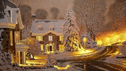 Снежное волшебство на картинах Ричарда Савойя (Фото)