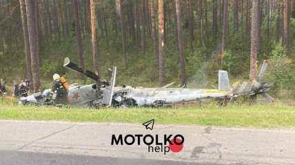 Ми-24 рухнул в Беларуси