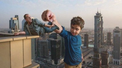 Семейное фото: голландский фотограф создает фантастические снимки сына