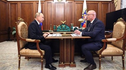 Владимир Путин и Дмитрий Чернышенко