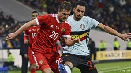 Россия спаслась в товарищеском матче с Бельгией