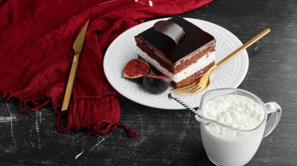 Шоколадно-молочный десерт