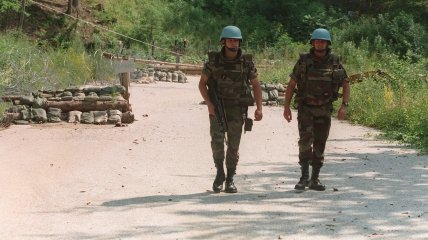 Французькі солдати з миротворчого контингенту ООН в Боснії, 1995 рік