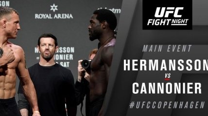 Каннонье избил Херманссона на турнире UFC в Копенгагене (Видео)