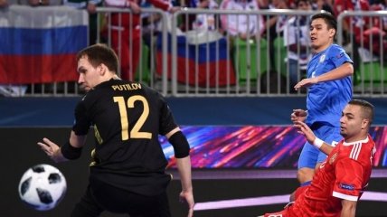 Футзал. Казахстан сыграл вничью с Россией на Евро-2018