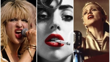 В отличие от Мадонны (справа), у которой только одна успешная главная роль, Кортни Лав и Леди Гага очень убедительны на экране