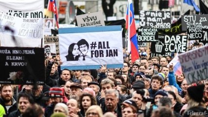 В Словакии из-за убийства журналиста демонстранты требуют досрочных выборов