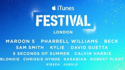 Apple рассказала о восьмом ежегодном фестивале iTunes 2014 в Лондоне