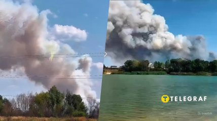 Пожар пож Днепром