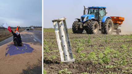 Посевная и жатва для украинских фермеров уже второй год проходят с риском для жизни. Поэтому акцию в Польше поняли не все