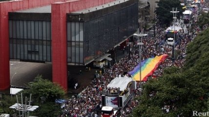 3,5 млн человек приняли участие в гей-параде в Сан-Паулу