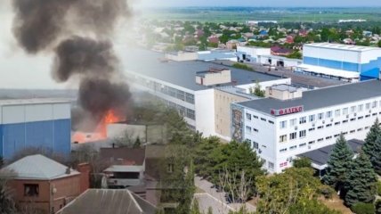 Под Ростовом загорелся полимерный завод
