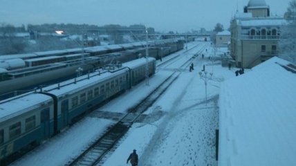 Снегопад не повлиял на график курсирования поездов