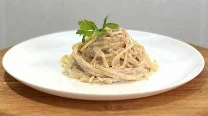 Паста с тунцом и сливками (видео)