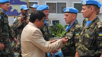 ООН вручила медали украинским миротворцам в Конго 
