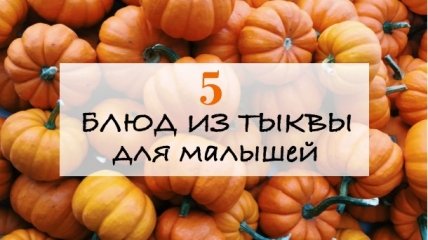 Блюда из тыквы для детей: 5 простых и быстрых рецептов