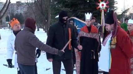 Переселенцы с востока Украины организовали вертеп