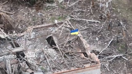 К празднику: флаг Украины взвился над Работино (видео)
