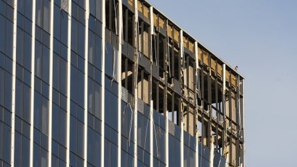 БПЛА повредили офисное здание в Москве
