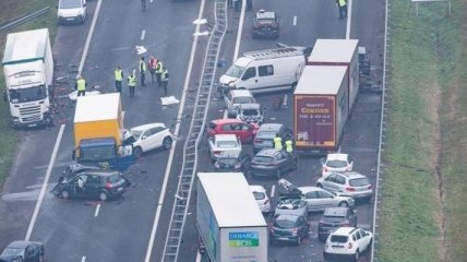 Во Франции масштабное ДТП с участием 50 авто, есть жертвы