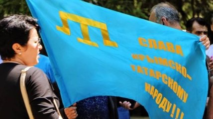 В оккупированном Симферополе прошел митинг крымских татар