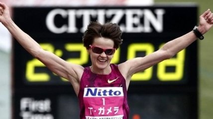 Украинка с новым рекордом выиграла марафон в Японии
