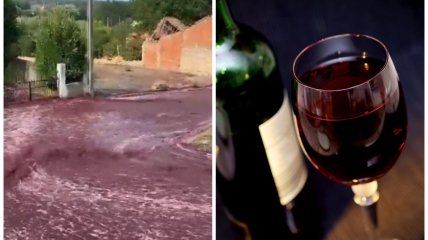"Пострадавших нет, довольные есть": река из настоящего вина в Португалии впечатлила сеть (видео)