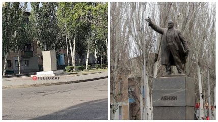 В Мелитополе оккупанты, похоже, задумали восстановить памятник Ленину