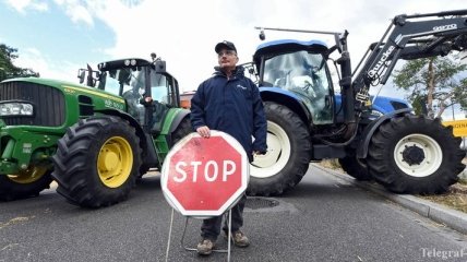 Французские фермеры продолжают протестовать против низких закупочных цен