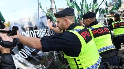 Марш неонацистов в Швеции: задержали более 60 человек