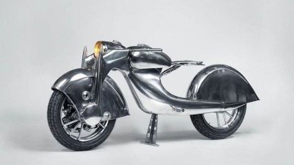 Единственный в мире мотоцикл, созданный из алюминия (Фото)