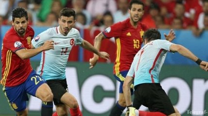 Результат матча Испания - Турция 3:0 на Евро-2016