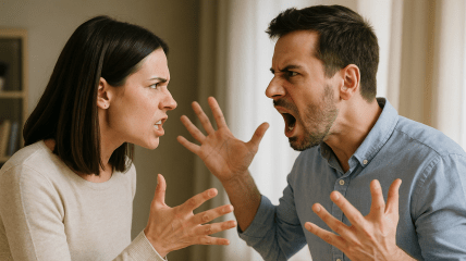 Муж и жена ссорятся