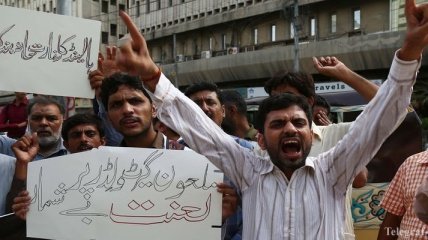 Пакистан обиделся: протестующие против конкурса карикатур на пророка Мухаммеда 