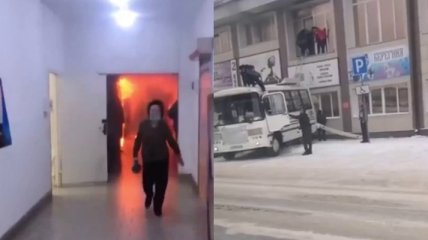Люди прыгали из окон на автобус: на юге России загорелся торговый центр (видео)