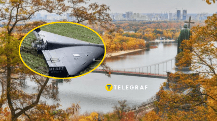 По Киеву везли обломки "шахеда"