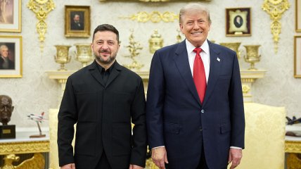 Зеленский и Трамп во время встречи 28 июля