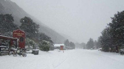 Новая Зеландия оказалась в плену мощного снегопада