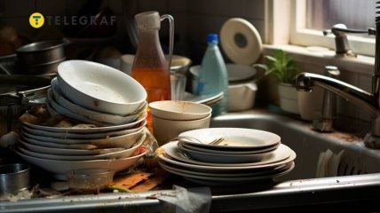 Брудний посуд — проблема його власників