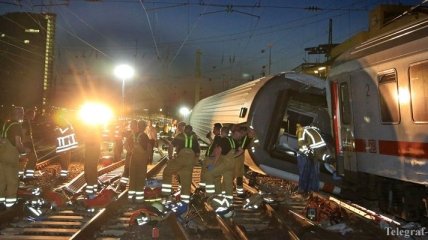 При столкновении поездов в Германии пострадали более 30 человек