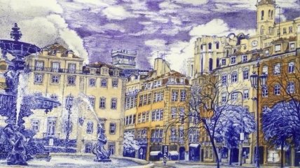 Сущенко в СИЗО нарисовал новый рисунок - пейзаж Лиссабона