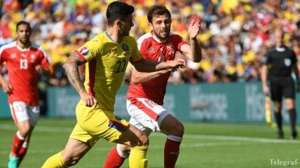 Результат матча Румыния - Швейцария 1:1 на Евро-2016
