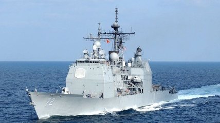 Американский ракетный крейсер Vella Gulf уже покинул Черное море