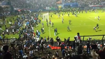 Кадр из видео со стадиона