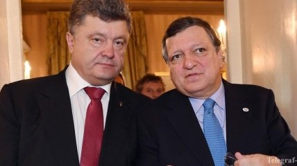 Порошенко пригласил Баррозу посетить Украину