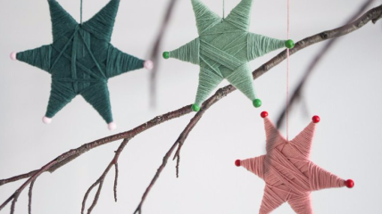Новогодние игрушки своими руками: звездочки на елку