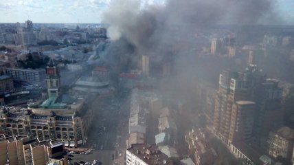Пожар в Киеве: идет эвакуация Печерского суда