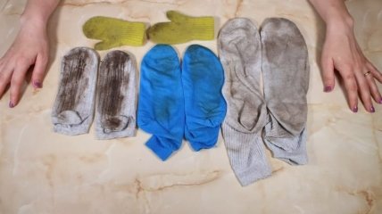 Как отстирать грязные носки