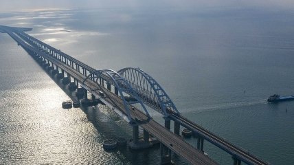 Мост через Керченский пролив тщательно охраняется
